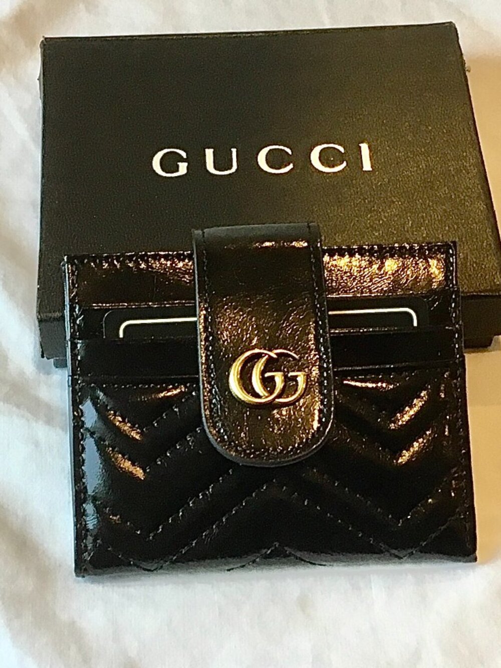 GUCCI UNISEX SMALL BLACK WALLETS